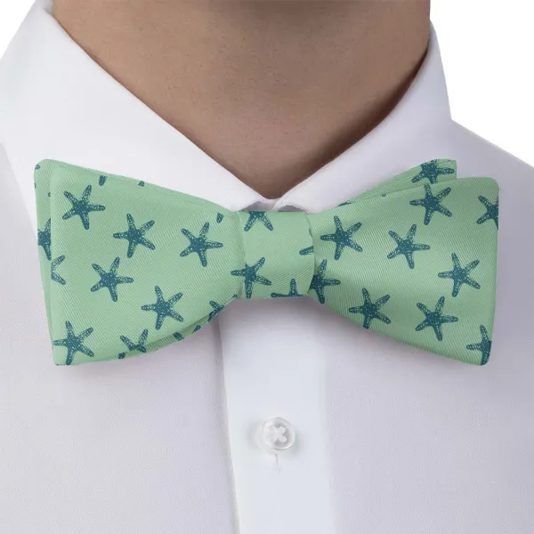Starfish Pattern Bow Tie
