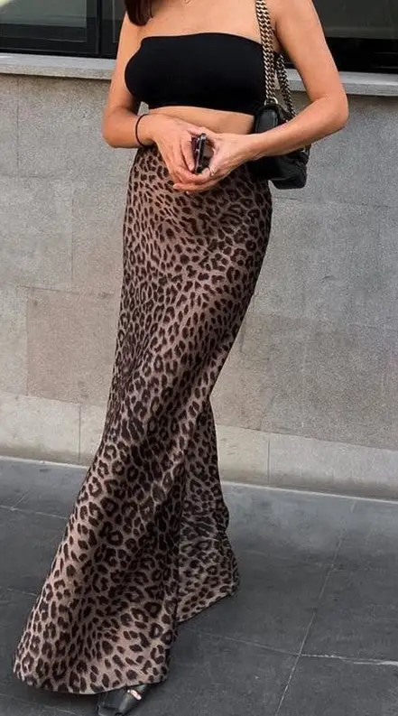 Everyday Leopard Print Leopard Maxi Skirt