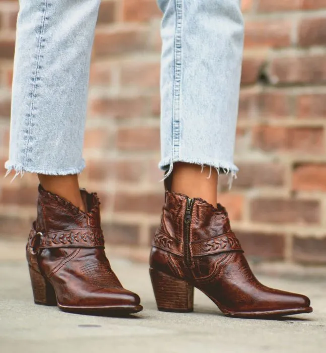 Harness Woven Western Boots