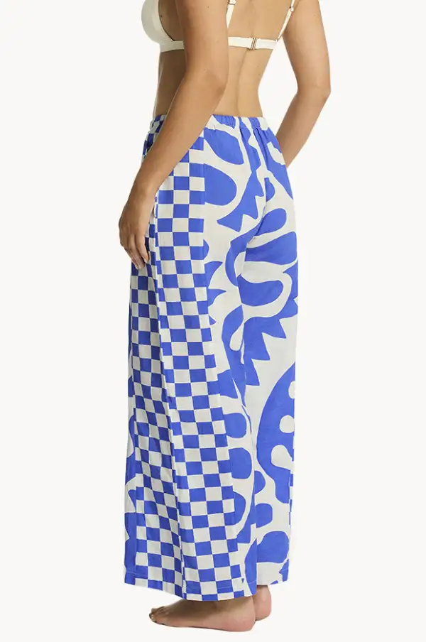 Panelled Cotton Relaxed Pants