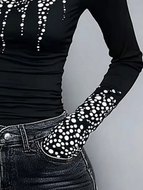 Polished Women's High-Neck Blouse