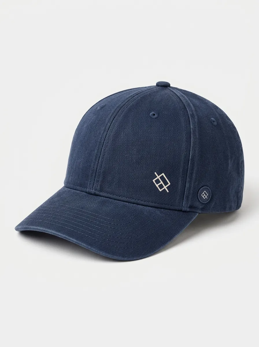Everyday Baseball Cap Featuring Abstract Geometry Embroidery
