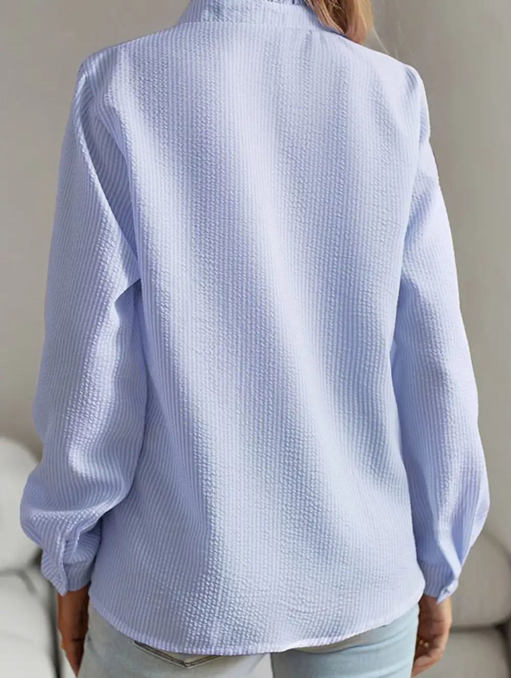 Artful Ruffle Detail Blouse