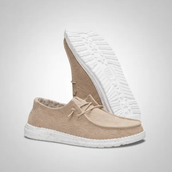 Wendy Ranch Textured Casual Slip On Shoes