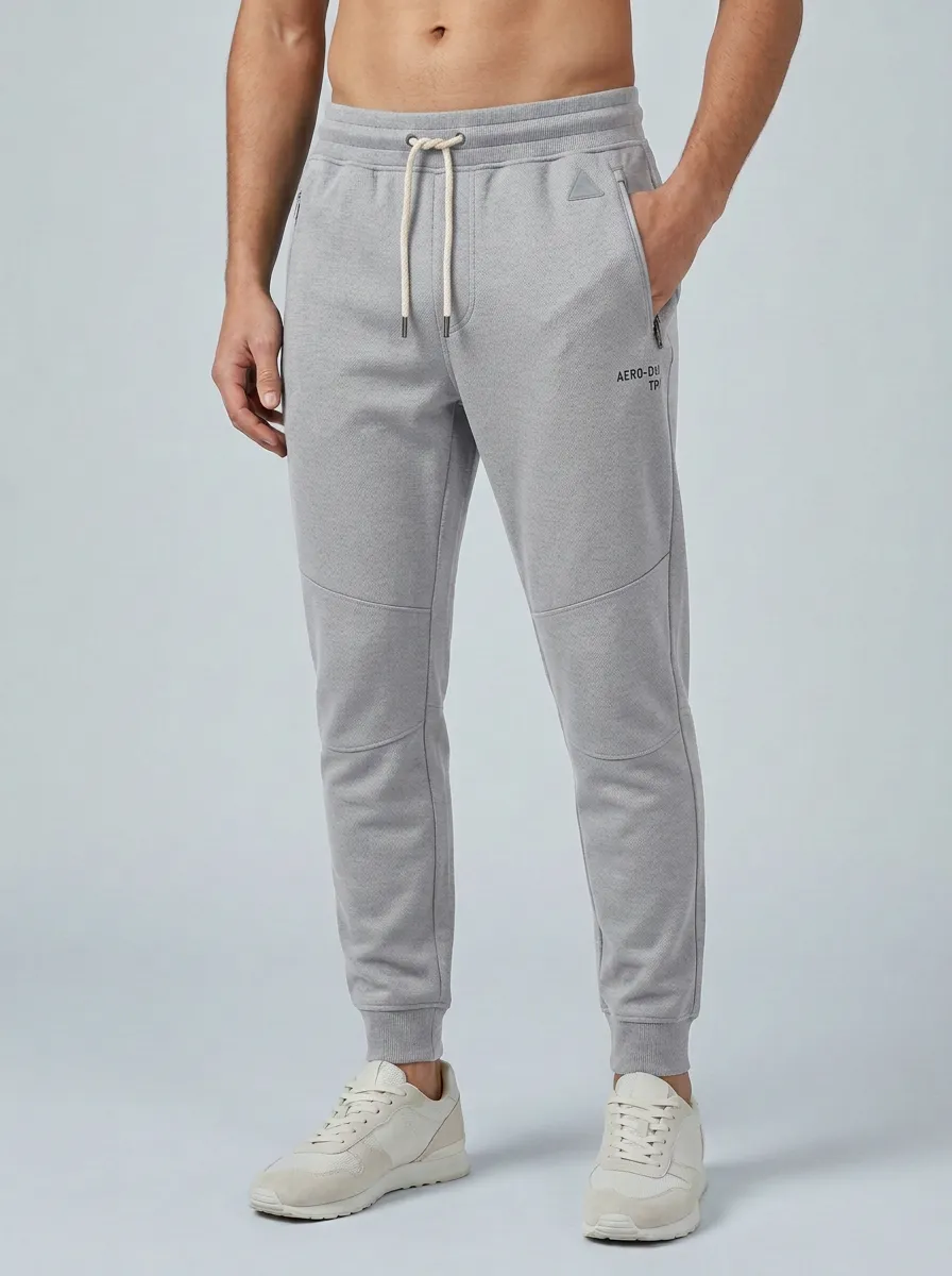 Men's Sport Inspired Drawstring Fitness Athletic Jogger Pants