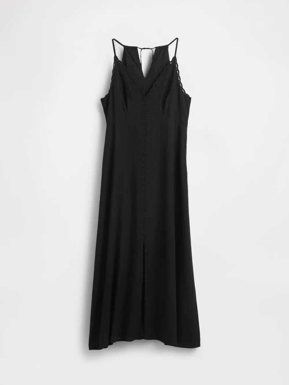 Deep V-Neck Slit Dress