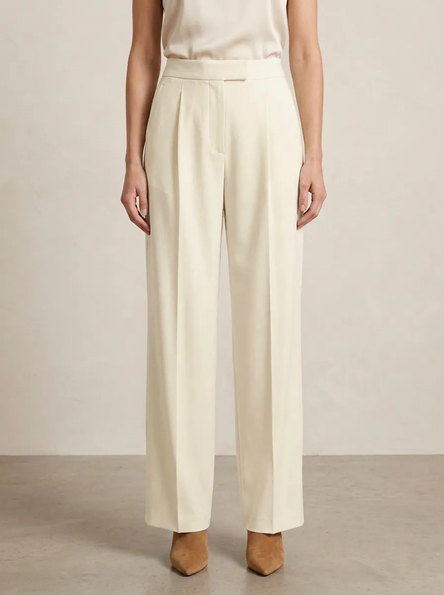 Office Design Tailored Wide-Leg Trousers