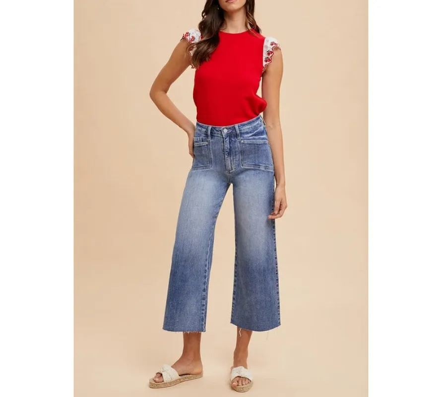 High-Rise Wide Leg Jeans