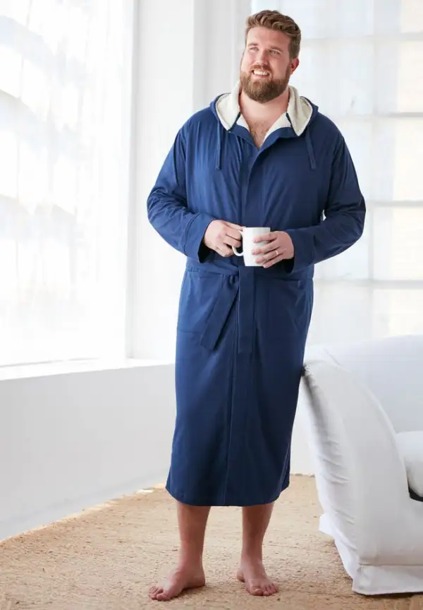 Sherpa-Lined Robe