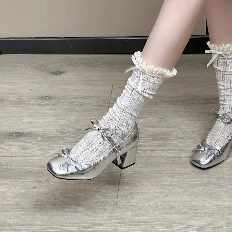 Clean Profile Strap Low Heel Shoes