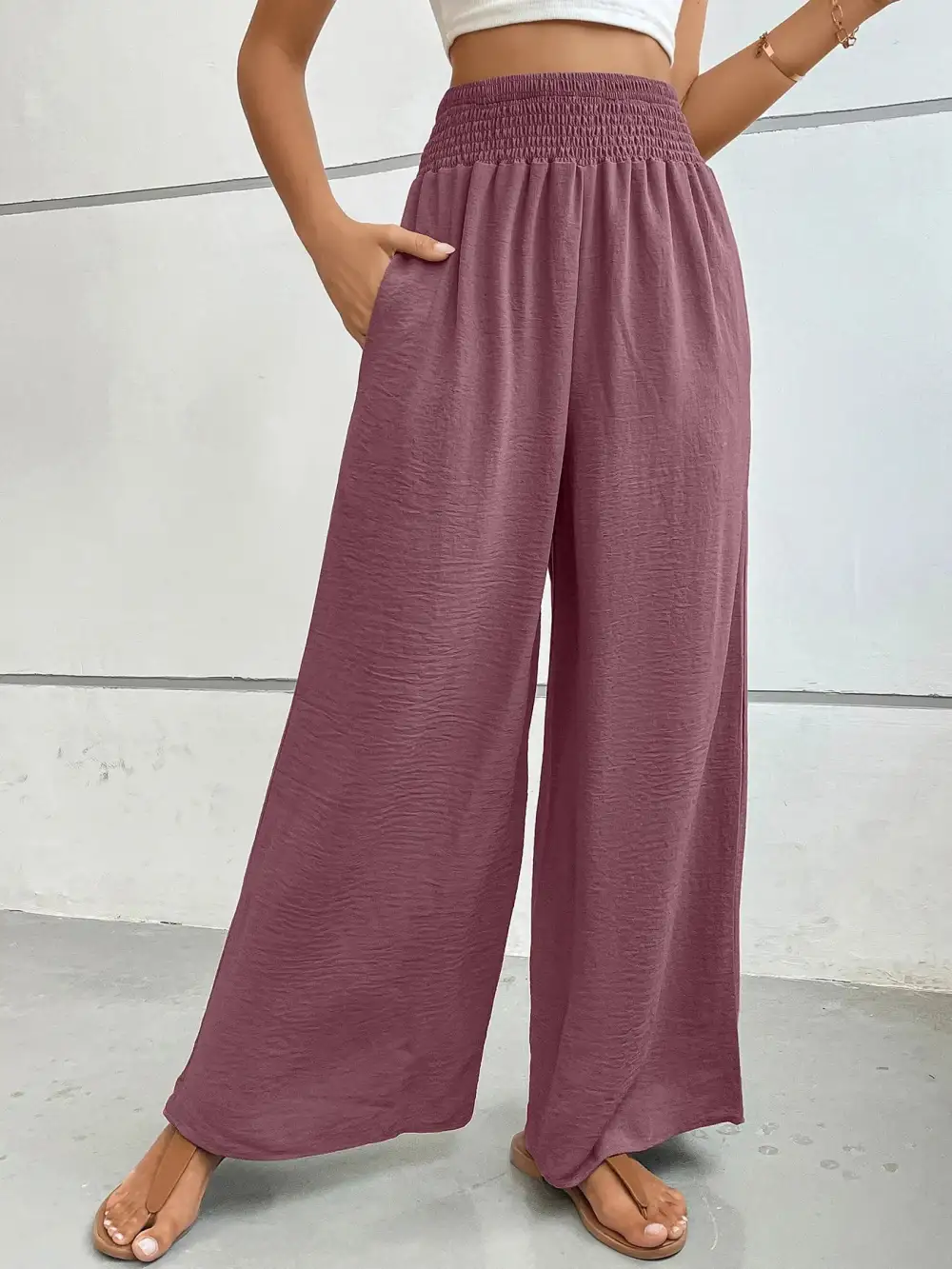High Waisted Wide Leg Pants