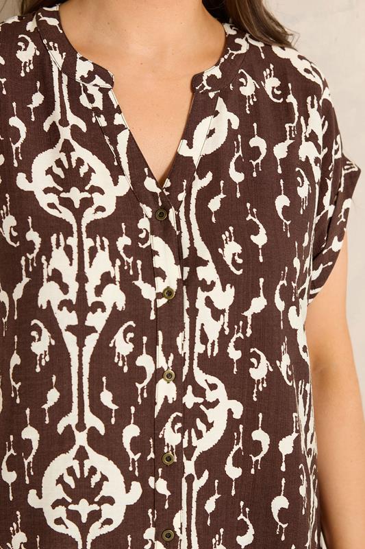 Chocolate Brown Top & Trouser Set detail 3