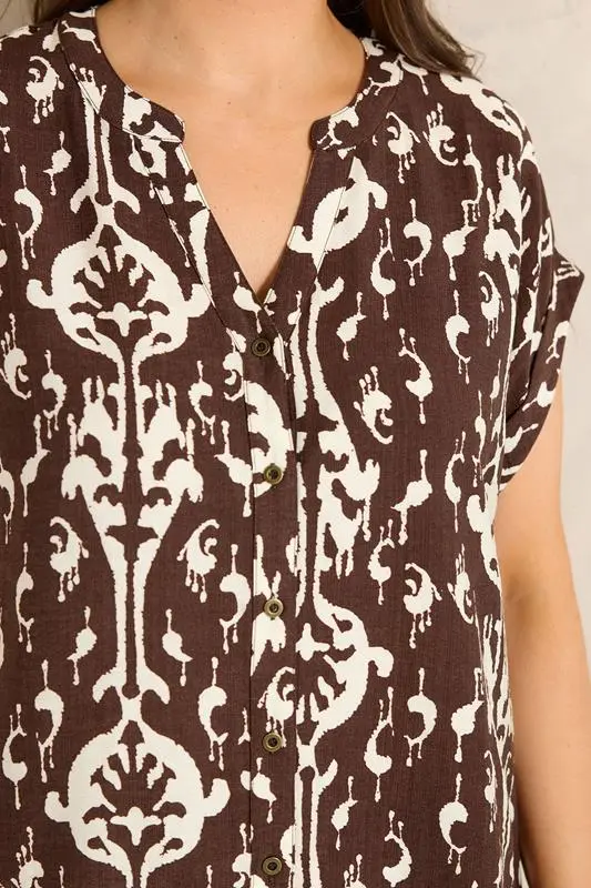 Chocolate Brown Top & Trouser Set