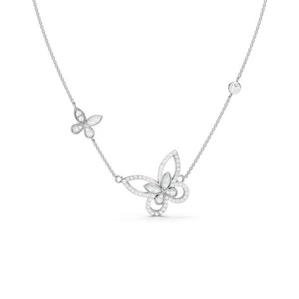 Two Butterflies Necklace