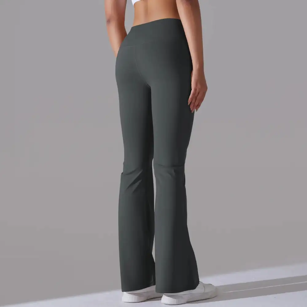 Flare Wide Yoga Pants High Waist Gym Fitness Stretch