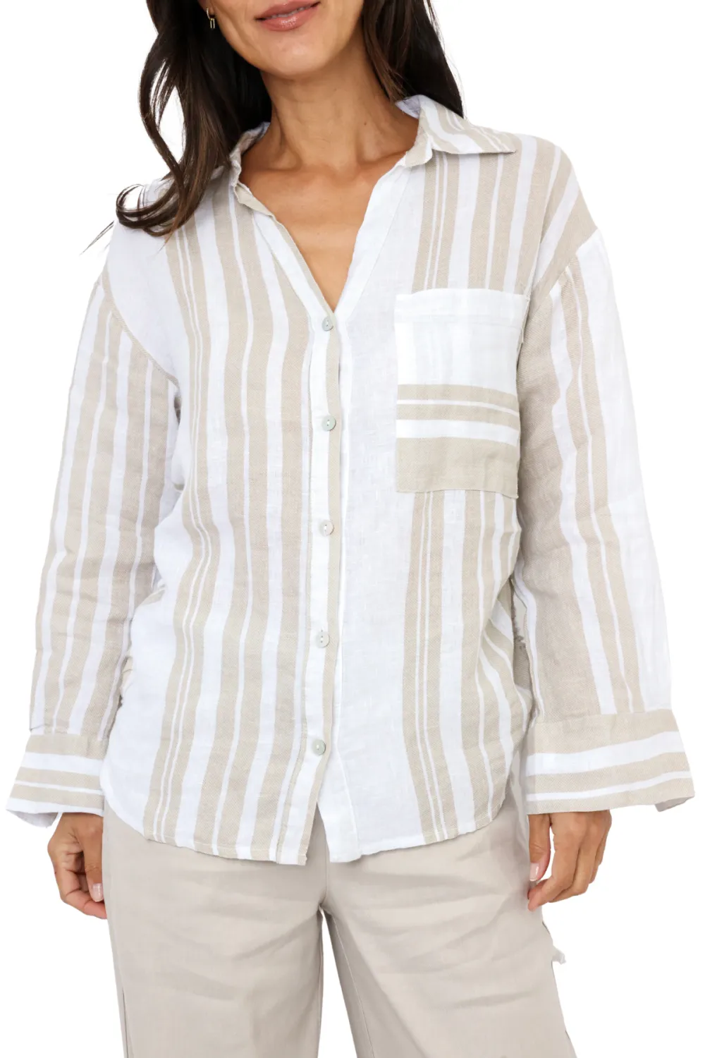 Button Linen Milio Shirt