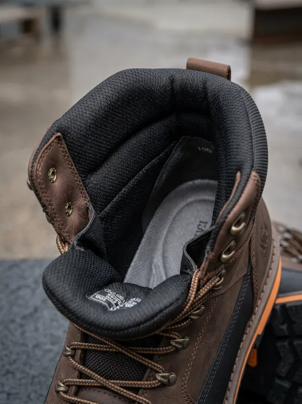 All-Terrain-Look Leather-Look Workwear Men's Waterproof Work Boots