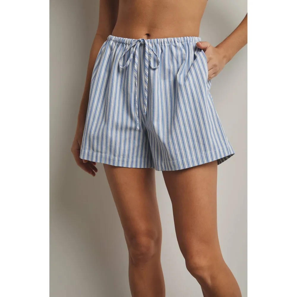 Drawstring Striped Casual Shorts