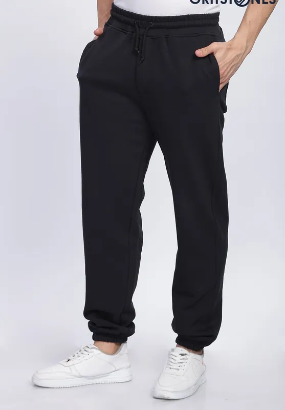 Black Pull On Track Pants