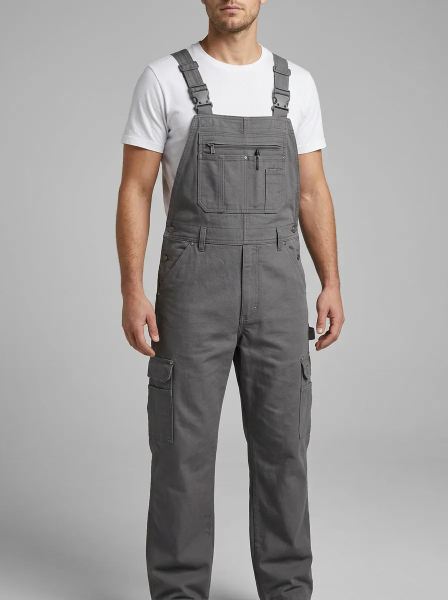Utility Cargo Bib Outdoor Men's Workwear Bib Overalls