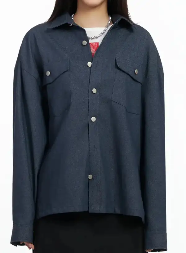 Versatile Denim Shirt Jacket