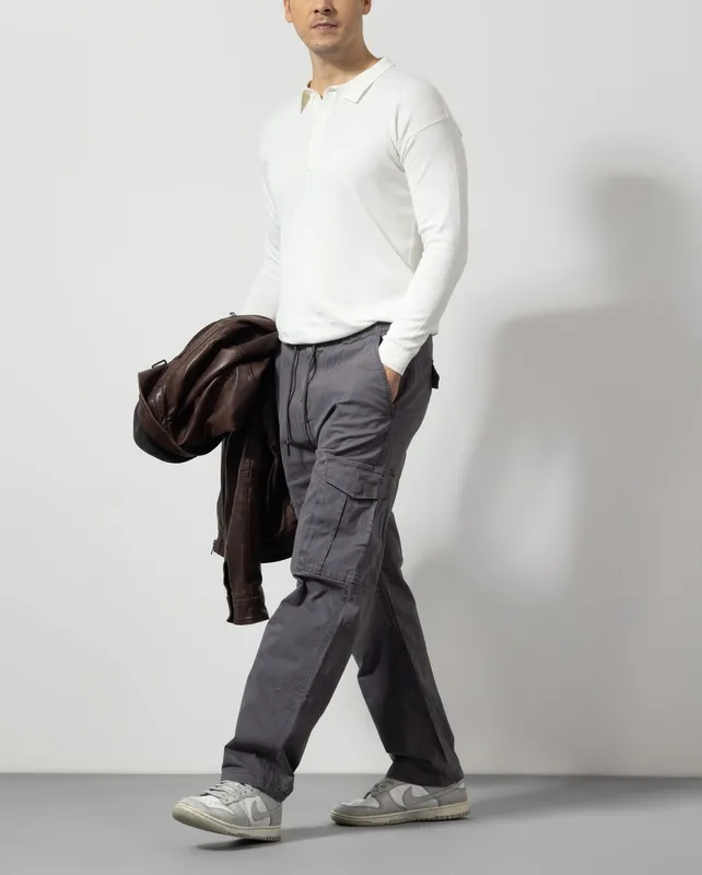Dark Grey Cargo Pants