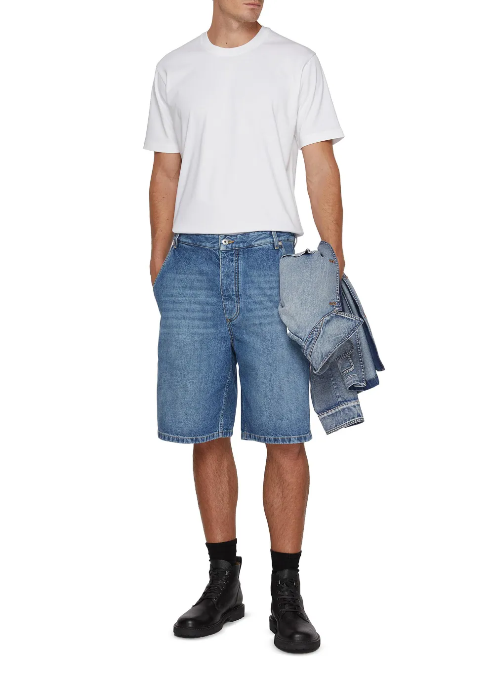 Classic Minimalist Comfort And Slimming White Cottom T-Shirts