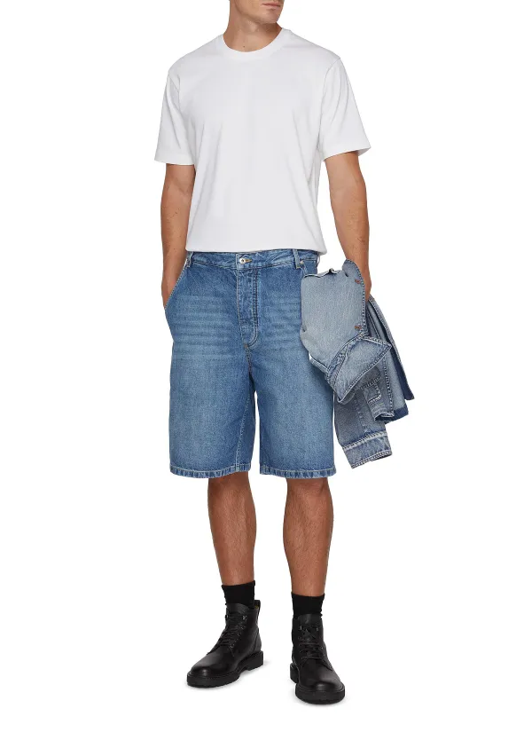 Classic Minimalist Comfort And Slimming White Cottom T-Shirts