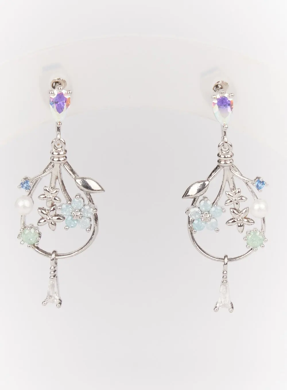 Stainless-Steel Bouquet Earrings