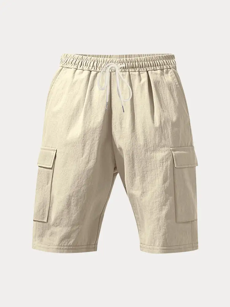 Breathable Cotton Cargo Shorts