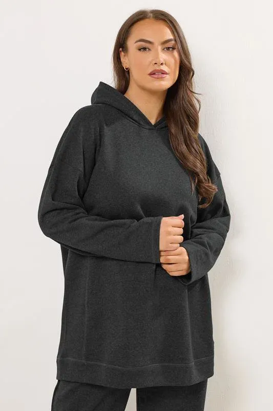 Grey Seam Detail Hoodie