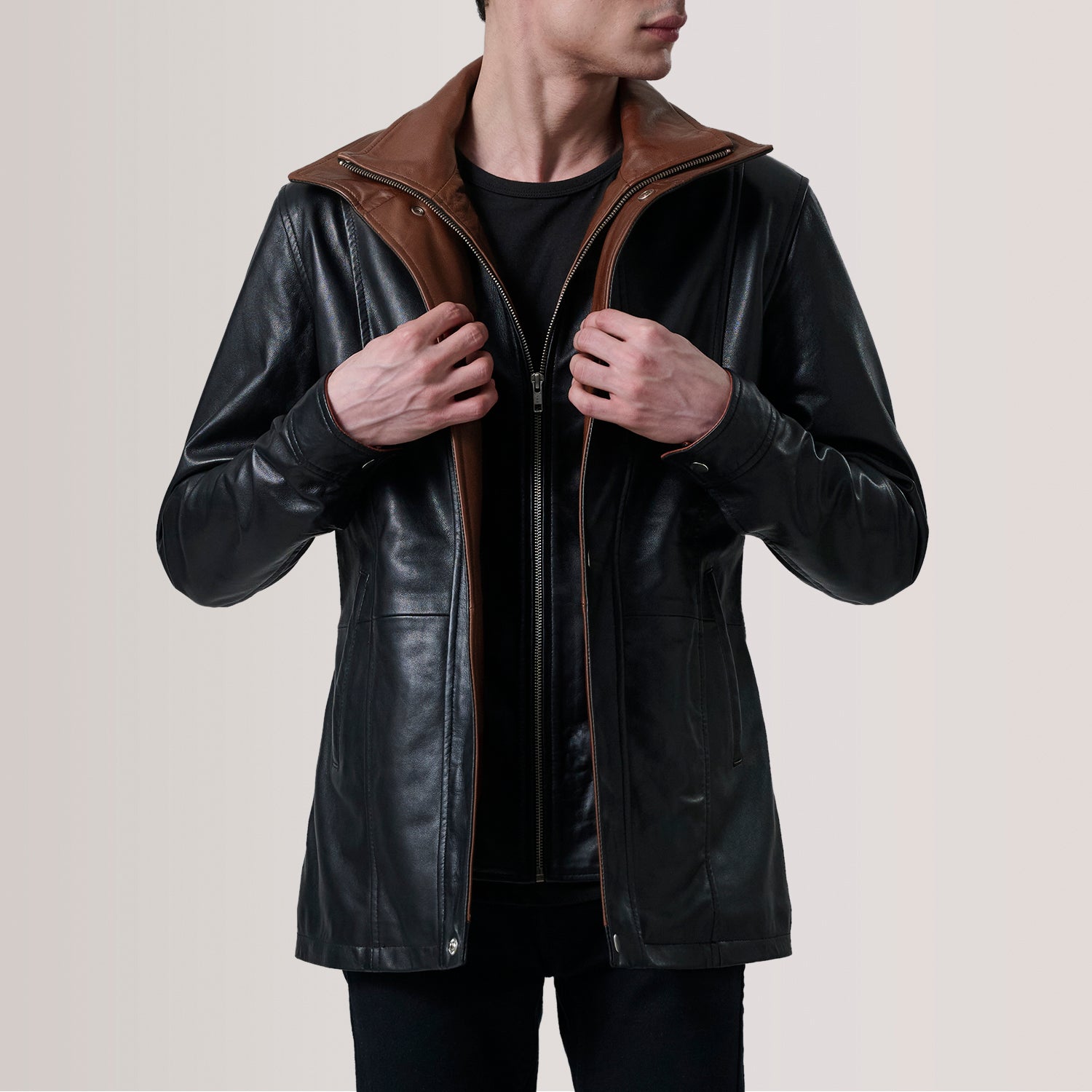Men's Leather Coat