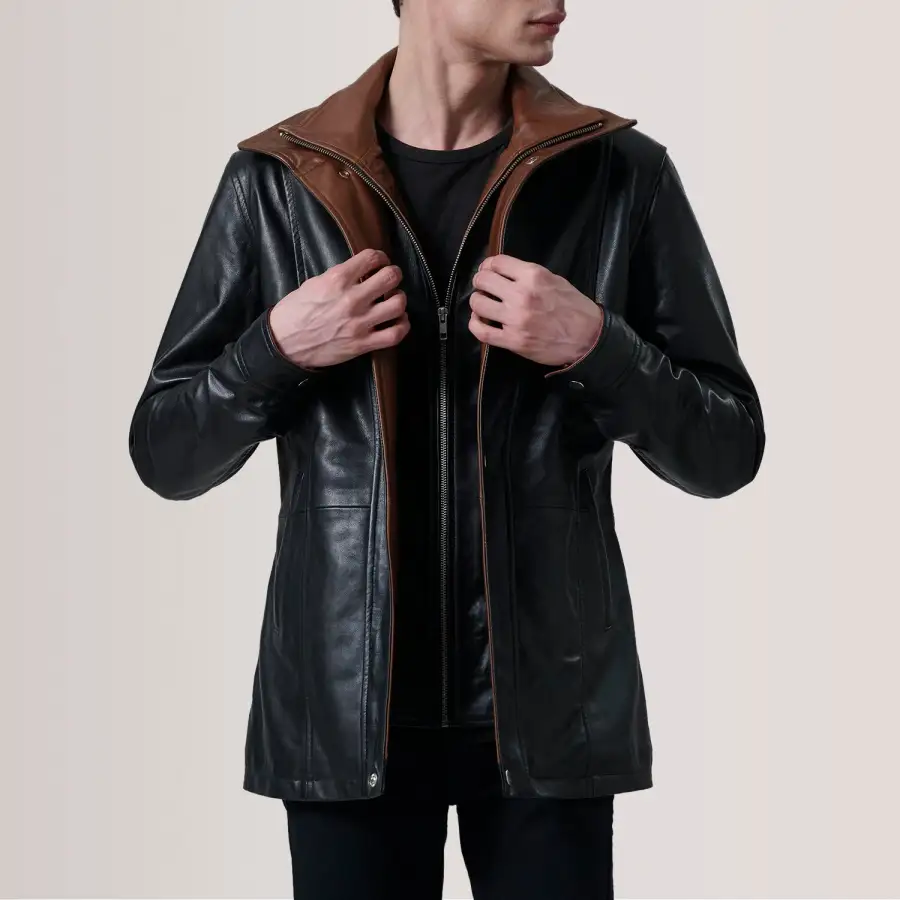Men's Leather Coat