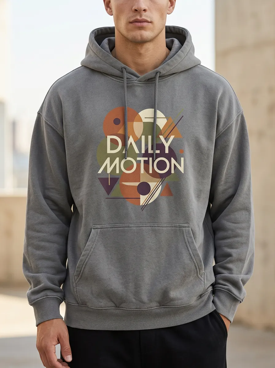 Unisex Daily Motion Motif Hoodie