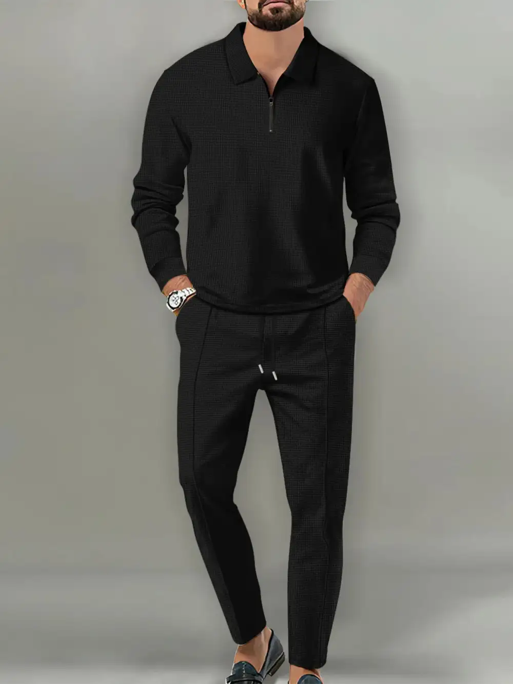 Long Sleeve Coordinated Top And Pants Set