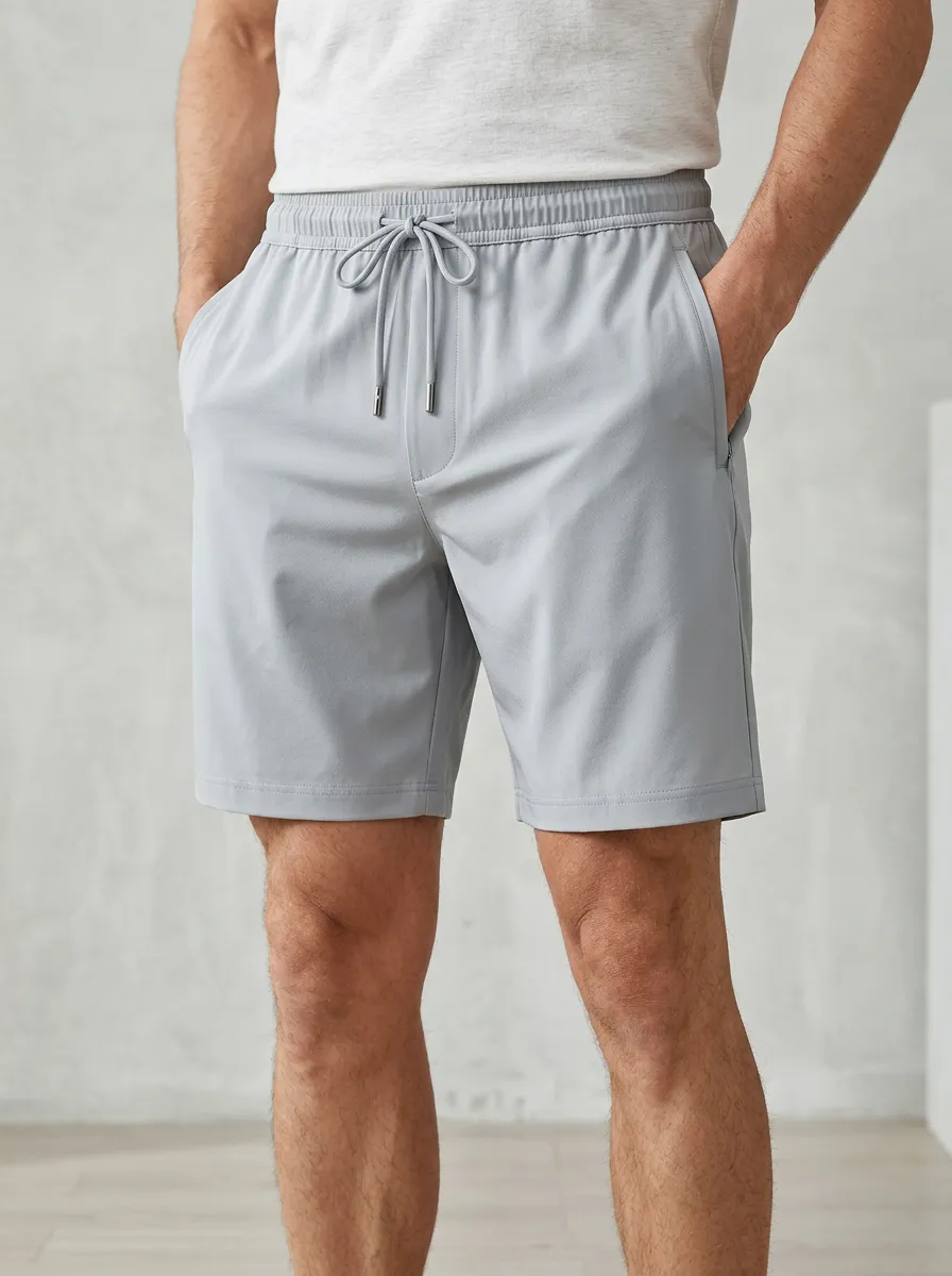Sporty Ice-Silk Casual Stretch Shorts