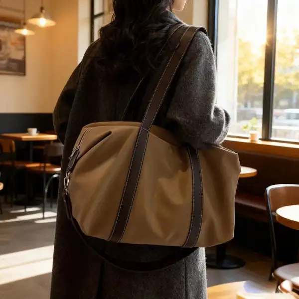 Vintage Aesthetic: Classic Suede Retro-Style Shoulder Bag