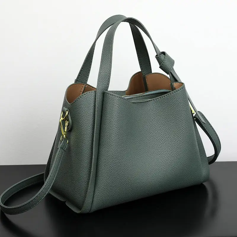 Soft Leather Bucket Bag