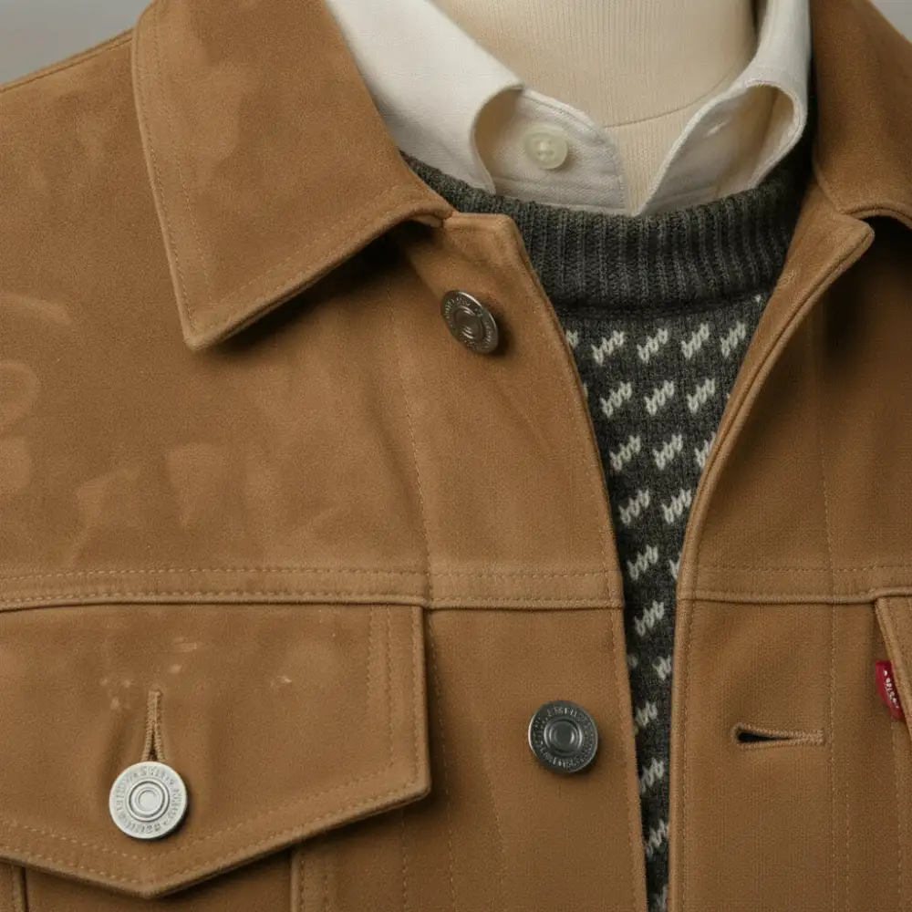 Classic Suede Trucker Western Jacket
