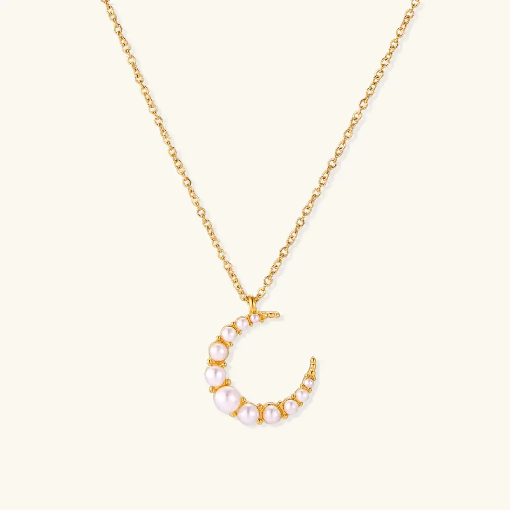 Pearl Crescent Necklace