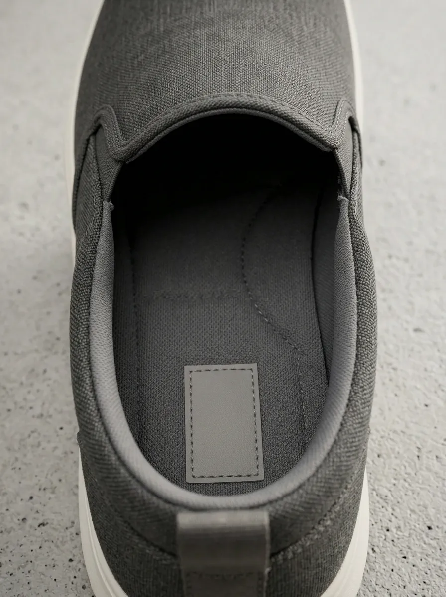 Streetwear Minimalist Graphic Street Look Men's Stretch Canvas Shoes