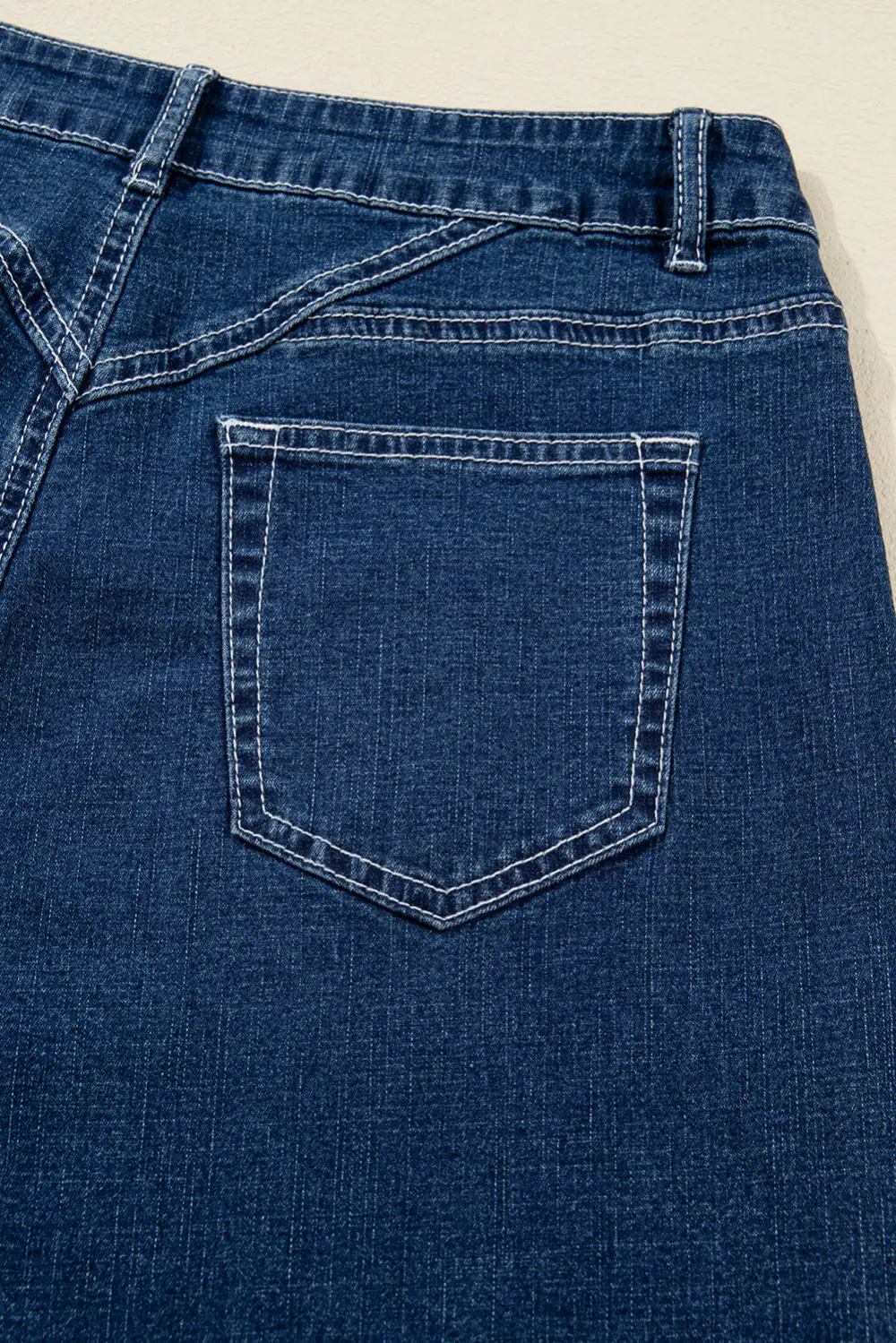Loose Fit Cuffed Denim Jeans