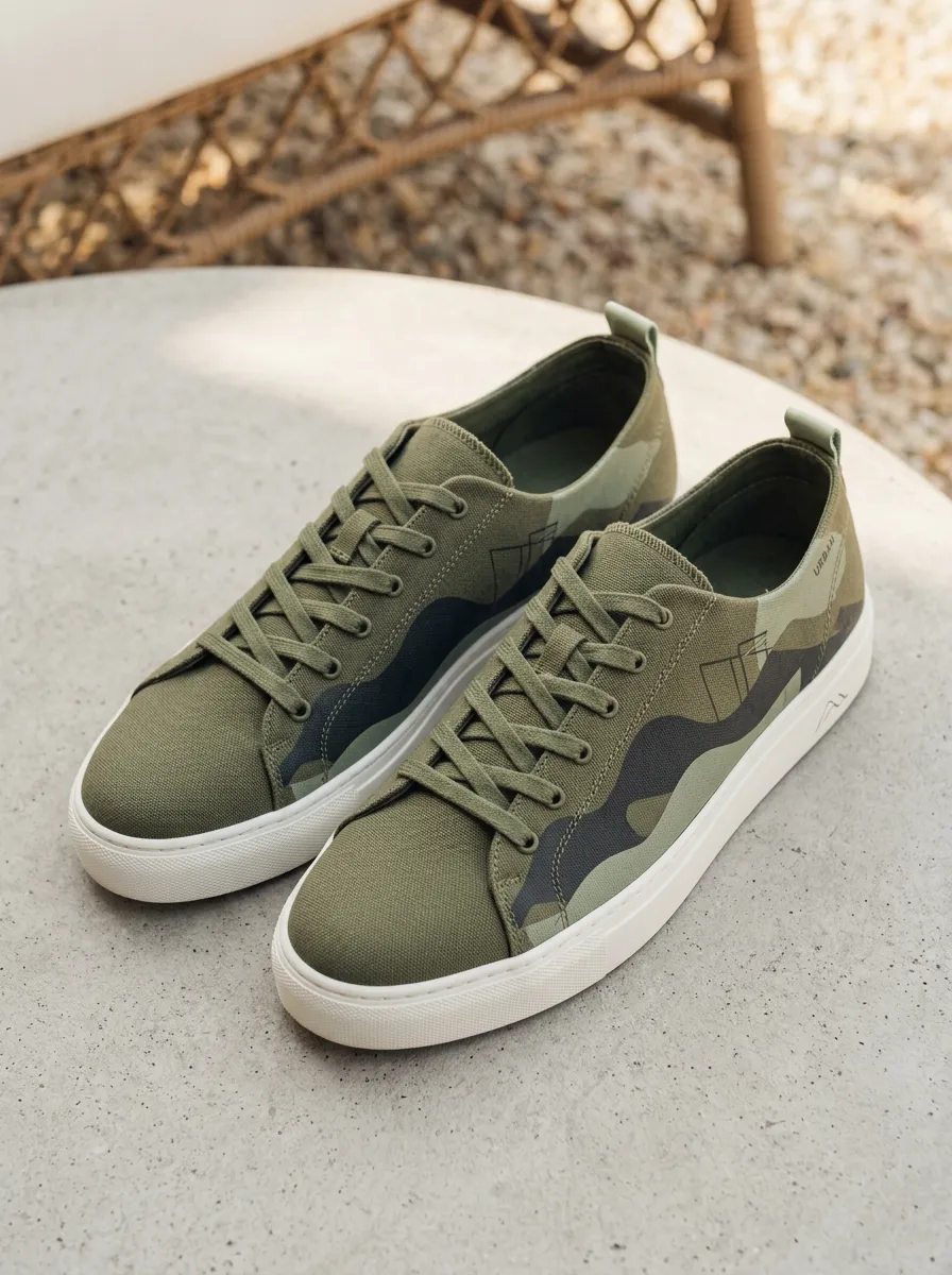 Camouflage Canvas Sneakers