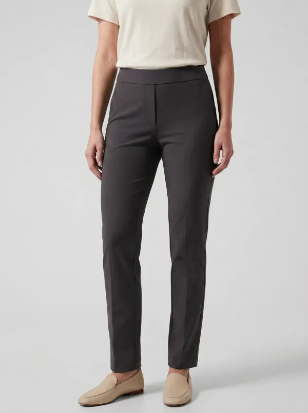 Minimal Mid-Rise Women's Stretch Mid-Rise Pants