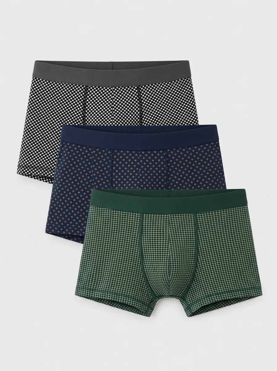Men's Prescott Geometric Boxer Briefs 3-Pack
