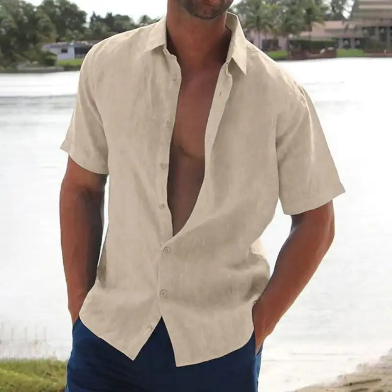 Linen Short Sleeve Casual Shirt