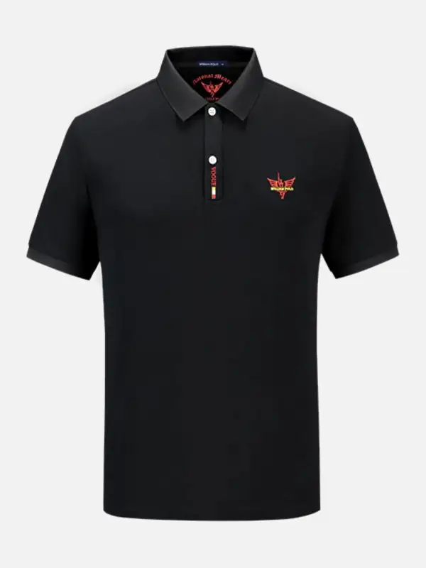 Pocket Detail Short Sleeve Collared Polo Shirt