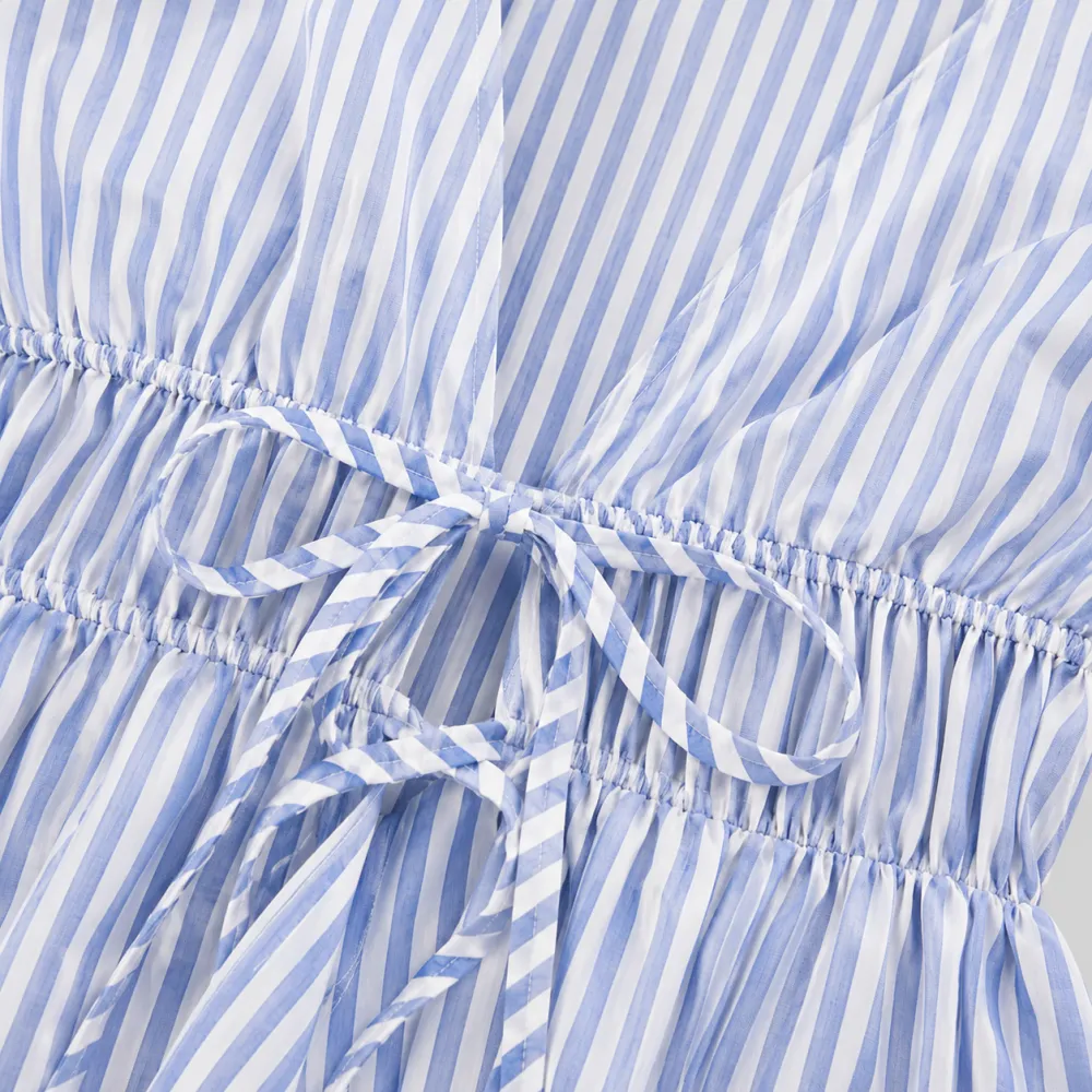 Striped Tie-Waist Blouse