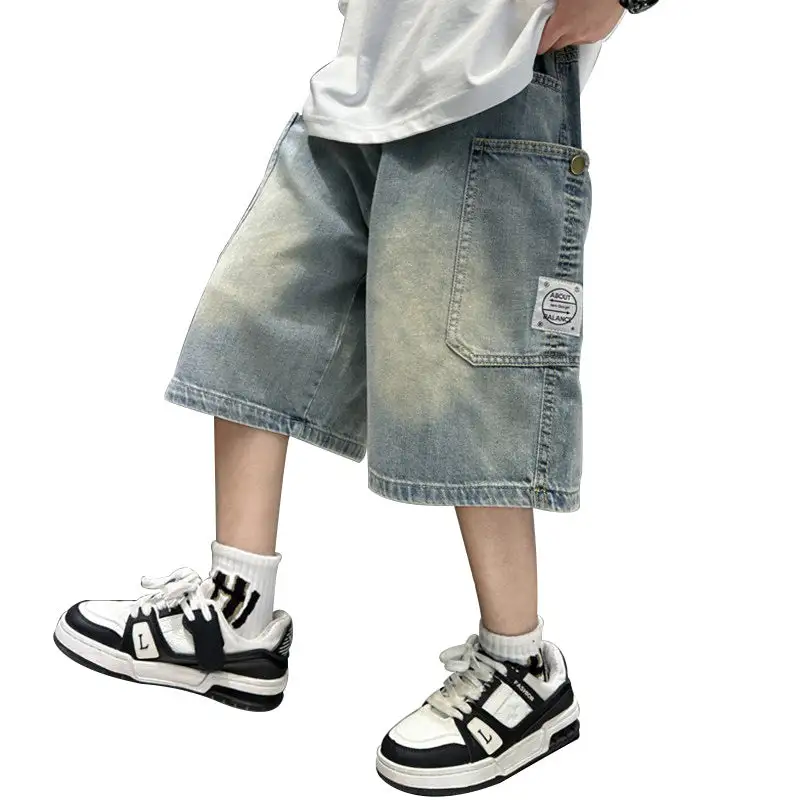 Men's Lightweight Woven Cargo Shorts with a Drawstring Waist