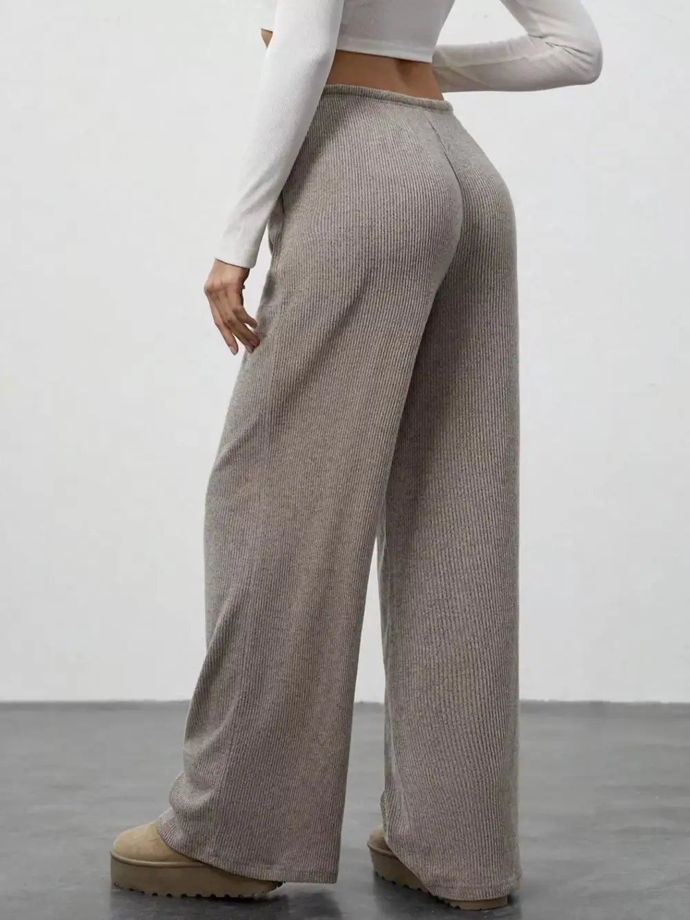 Relaxed Fit Drawstring Pocketed Everyday Pants